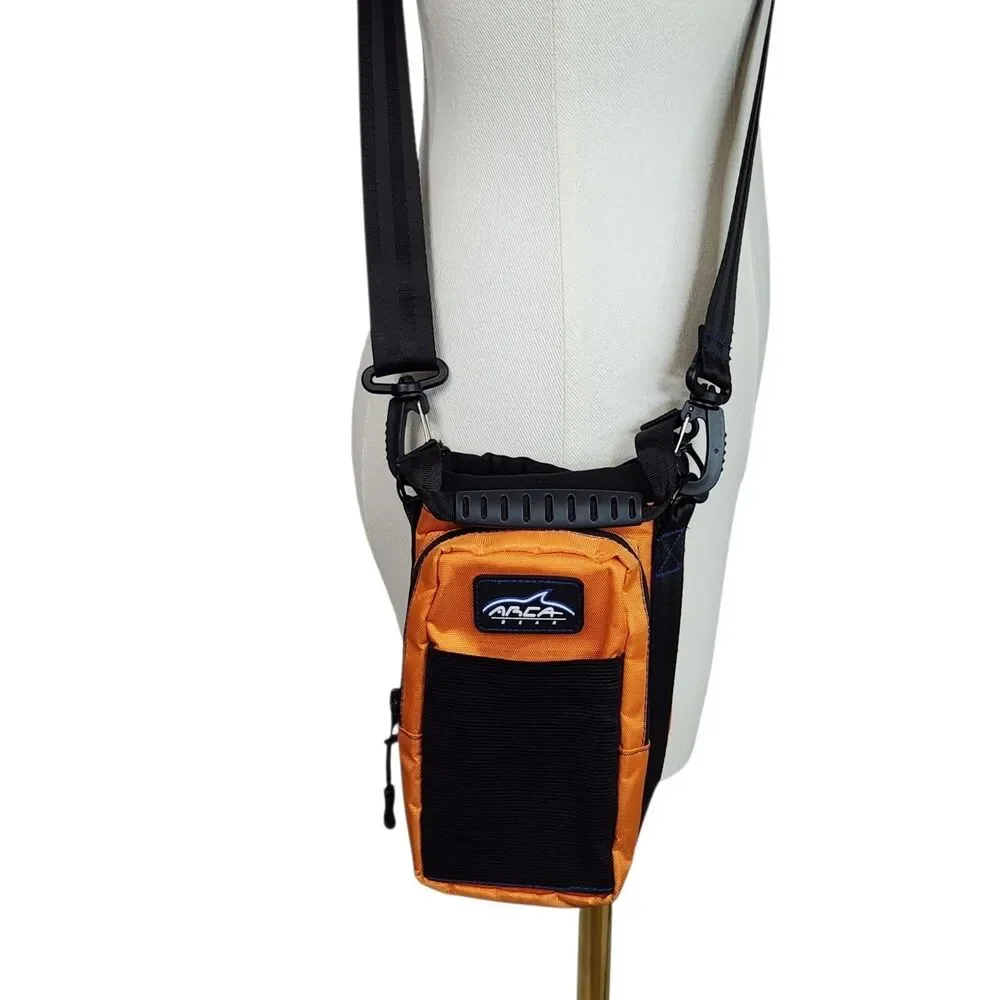 Arca Gear The Hydro Carrier Crossbody Shoulder Strap Wallet Case Orange Hiking